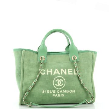 CHANEL Deauville NM Tote Mixed Fibers Small