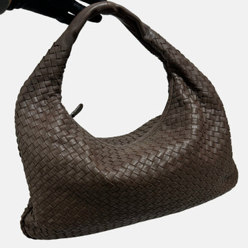 Bottega Veneta Hobo Bag Large Milk Chocolate Brown Lambskin leather 47cm