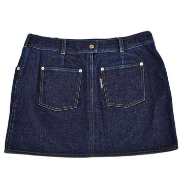 Top Quality Chanel Spring 1996 Leather/denim Skirt #42