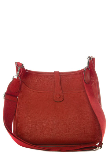 Hermès Evelyne PM Leather Rubis Garance PHW #P