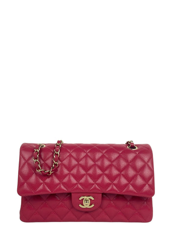 Chanel Red Caviar Medium Double Flap Bag