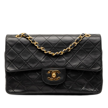 Vintage Classic Double Flap Bag Quilted Leather Small
