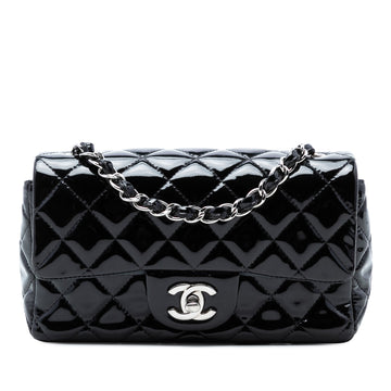 Classic Single Flap Bag Quilted Patent Mini