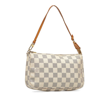 Louis Vuitton Pochette Accessoires Damier Azur Leather/canvas