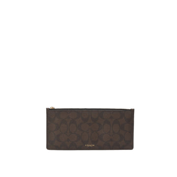 Coach Brown Monogram Clutch