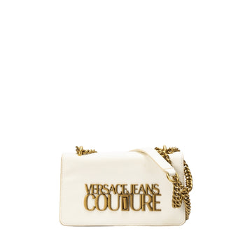 Versace Jeans Couture White VJC Logo Shoulder Bag