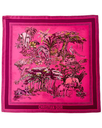 Dior Printed Silk Foulard