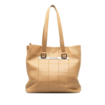 Top Quality Chanel Chocolate Bar  Bag houlder Bag Beige Leather S  CHANEL