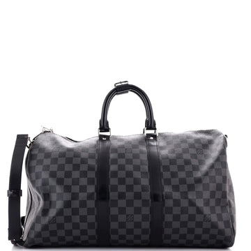 Keepall Bandouliere Bag Damier Graphite 45