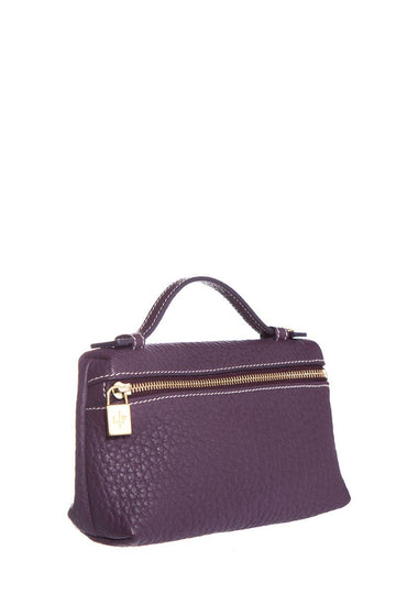 Loro Piana Purple Leather Pouch
