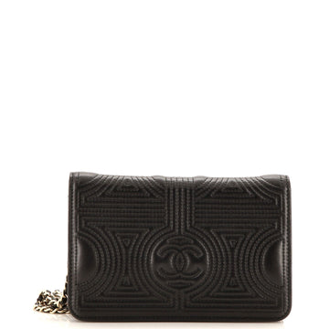 CHANEL Korean Garden Wallet on Chain Bag Quilted Lambskin