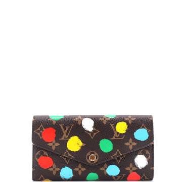 Sarah Wallet NM Yayoi Kusama Painted Dots Monogram Canvas