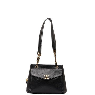Top Quality Chanel Coco Chain Shoulder Bag A08036 Black Leather S  Chanel