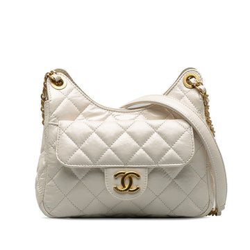 Chanel Matelasse Coco Mark Leather Shoulder Bag