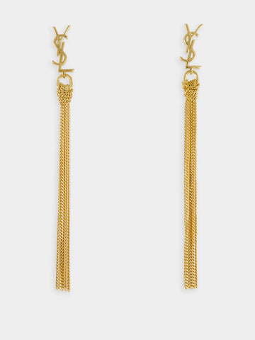Cassandre Tassel Gold Earrings