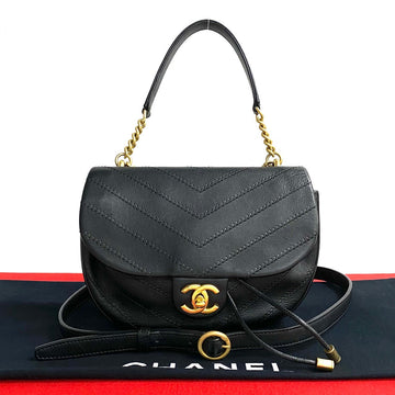 Chanel Coco Mark Leather 2way Bag
