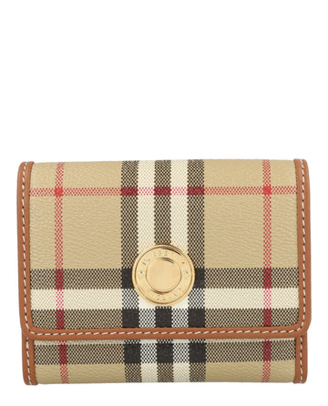 Burberry Womens Lancaster Check Trifold Wallet