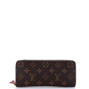 Leather Wallet Monogram Canvas