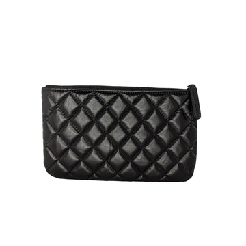 Chanel bags Black Aged Leather O Case 2.55 Reissue Pouch