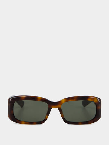 Medium Havana and Grey Rectangular Sunglasses