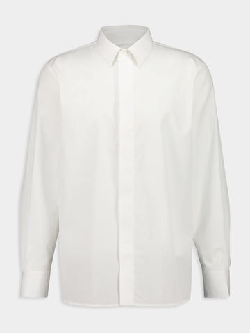 Cassandre Shirt in Blanc Cotton Poplin