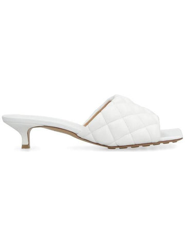 Luxury Bottega Veneta Padded Leather Mule White