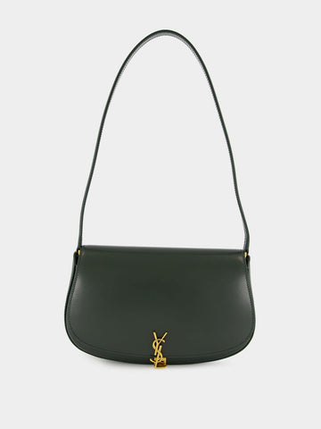 Mini Voltaire Shoulder Bag in Vert Fonce