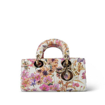 leather Embroidered Butterfly Printed Lady D-Joy Multicolor