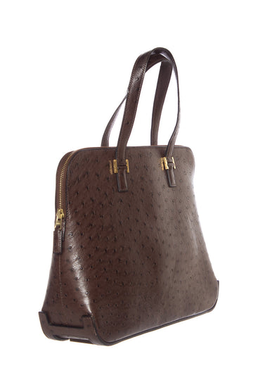 Hermès Brown Ostrich Escapade Handbag