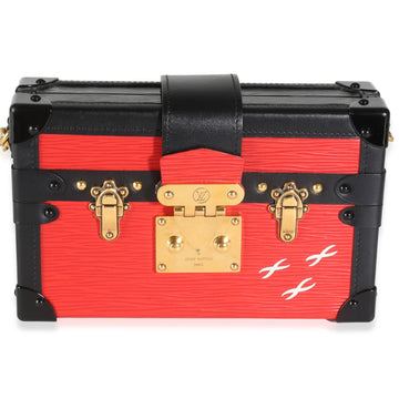 Louis Vuitton Red Black Epi Petite Malle