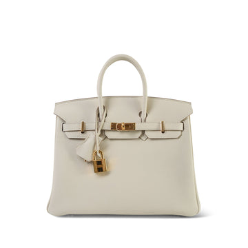 Birkin 25 Craie Veau Togo  T Stamp