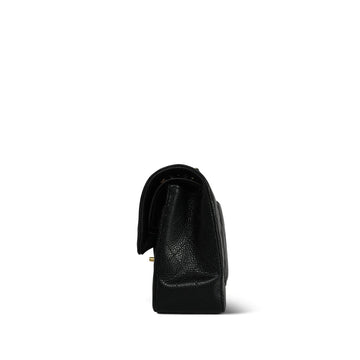 Black leather Quilted Small Classic Flap GHW