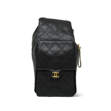 Black leather Quilted 25 Hobo Bag Medium AGHW