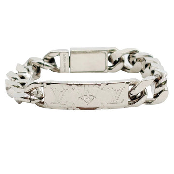 LOUIS VUITTON <br> Monogram Chain Bracelet Silver