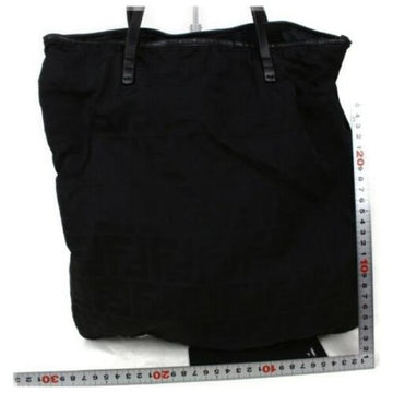 Fendi W Canvasleather Satcheltote W Attached Wallet Black Zucco Print Canvas And Leather Tote
