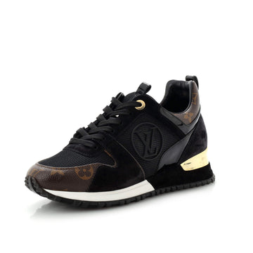 Women's Run Away Sneakers Mesh with Monogram Canvas and Suede