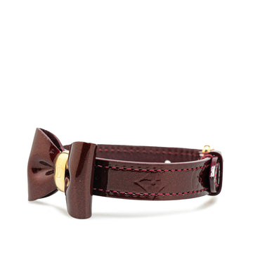 Purple Louis Vuitton Monogram Vernis Bow Bracelet