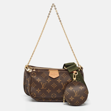 Louis Vuitton Khaki Monogram Canvas Multi Pochette Accessories Bag