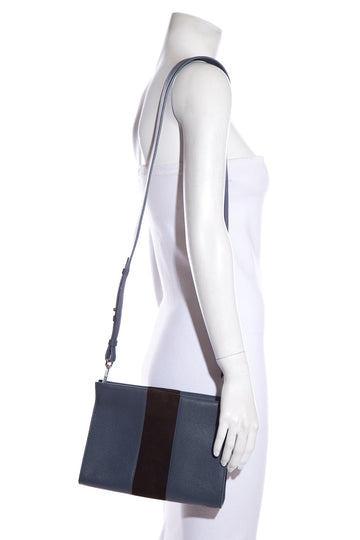 Leather/canvas and Hyde New York Blue & Black Cross-Body