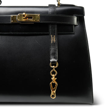 Kelly 28 Black Box leather