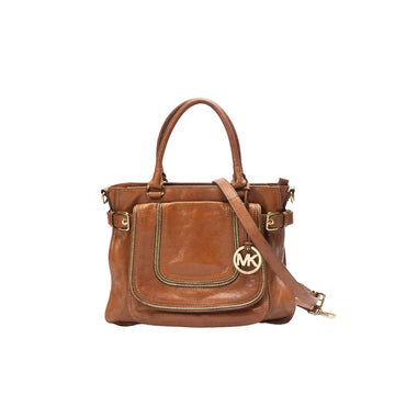 Michael Kors Naomi Dark Dune Tan Satchel
