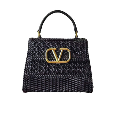 VO VLOGO TOP HANDLE BAG BLACK 22CM