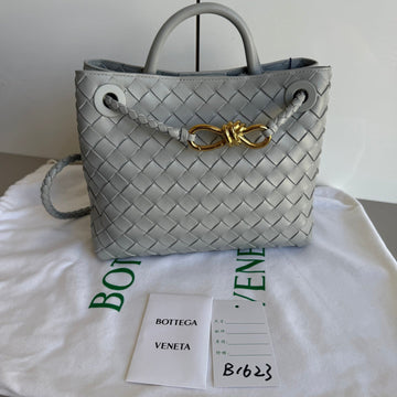 Bottega Veneta Small Andiamo Grey Handbag
