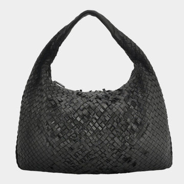Bottega Veneta Intrecciato Hobo Bag Medium Black Lambskin leather 45cm