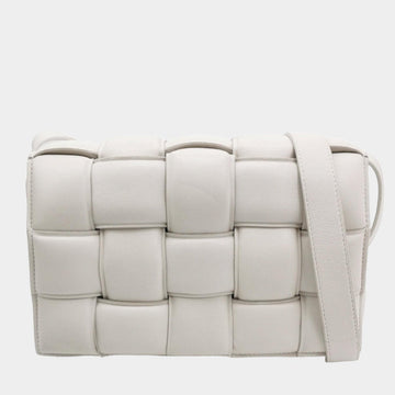 Bottega Veneta Padded Cassette White Leather Crossbody Bag