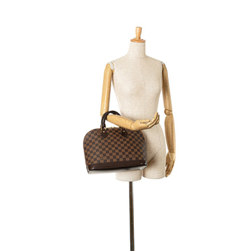 Brown Louis Vuitton Damier Ebene Alma PM Handbag