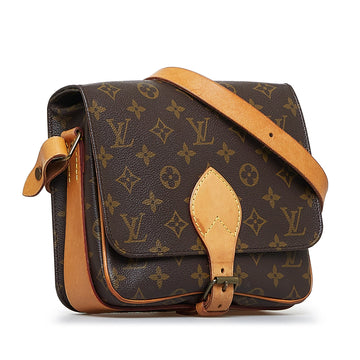 Louis Vuitton Cartouchière MM Monogram Leather/canvas