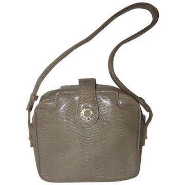 Gucci Honey Brown Lizard Skin Leather Cross body / Satchel