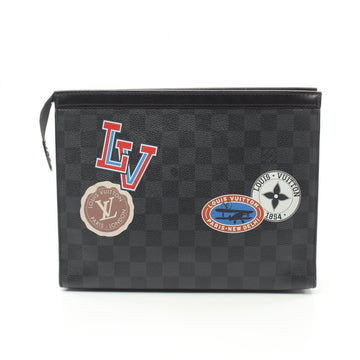 Louis Vuitton Damier Graphite Pochette Voyage MM Clutch
