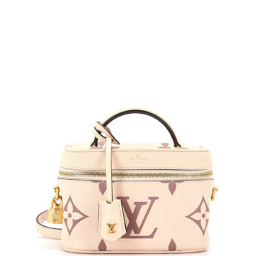 Vanity Handbag Bicolor Monogram Empreinte Giant PM